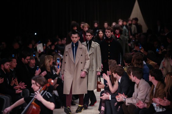 Burberry catwalk AW16 at LCM ( Mens Fashion Week) in London January 11th 2015